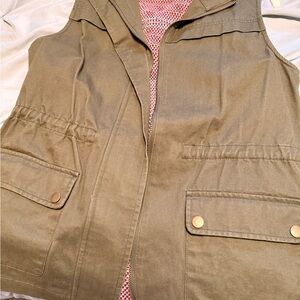 Blue Pepper Olive Green Utility Vest
